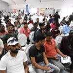 UAE visa violators at a processing center in 2024. Photo: GDRFA/X