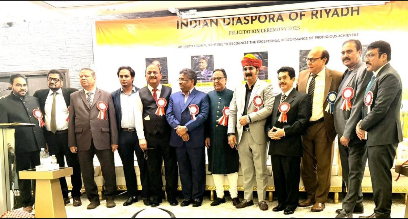 Indian Diaspora Riyadh Hosts Grand Felicitation Ceremony to Honor Five Distinguished Community Leaders