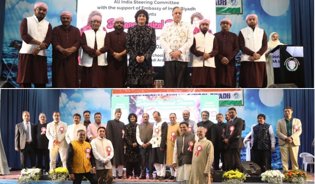 Spectacular “Sufyana Musical Evening” Held in Riyadh, Organized by Steering Committee in Collaboration with Indian Embassy