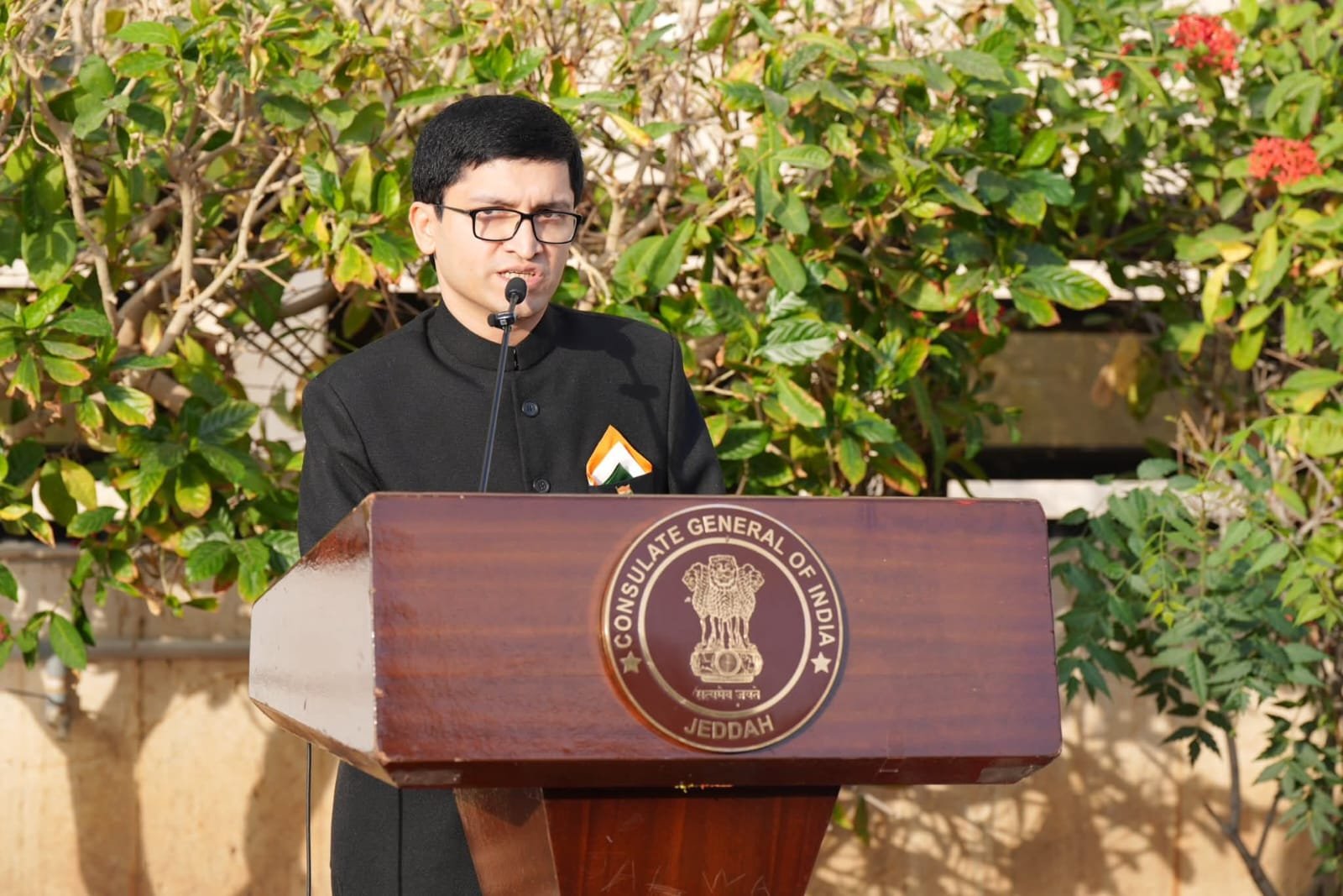 Indian expats mark 77th Republic Day with patriotic fervor at the premises of Consulate General of India, Jeddah