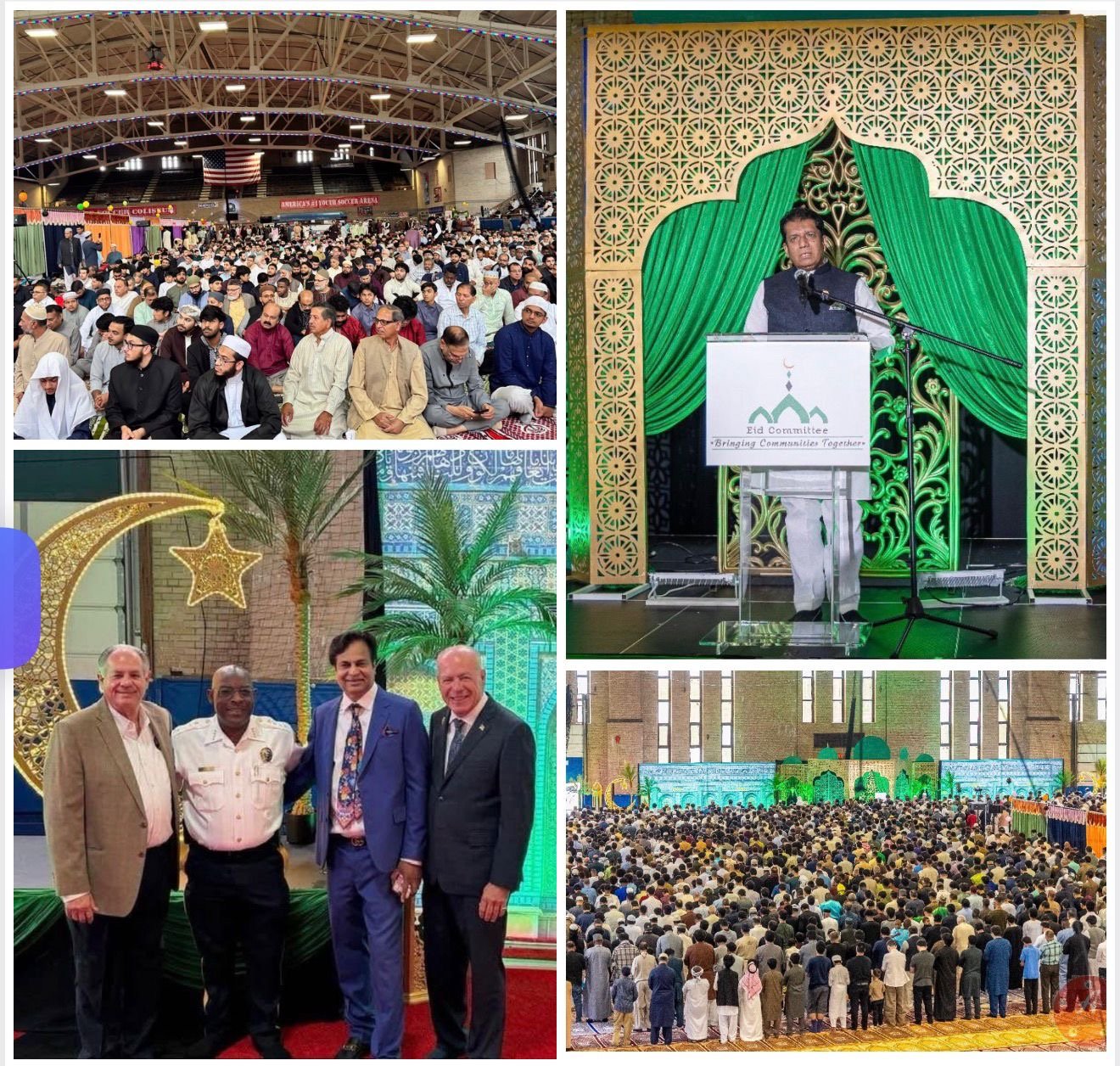 Indian Politician Khaleequr Rahman Participates in One of America’s Largest Eid-ul-Adha Gatherings in New Jersey