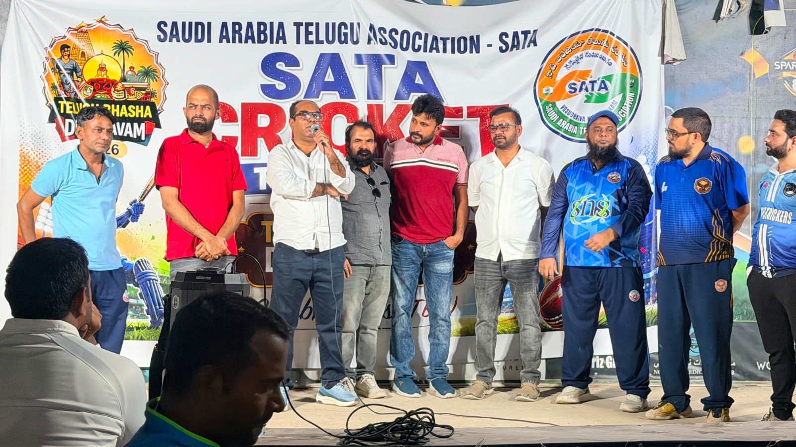 SATA Riyadh Scores Big with Historic Night Cricket Tournament Ahead of Telugu Bhasha Dinotsavam