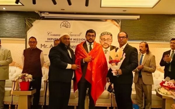 SATA Riyadh Representatives Attend Farewell Reception for DCM Abu Mathen George in Saudi Arabia.