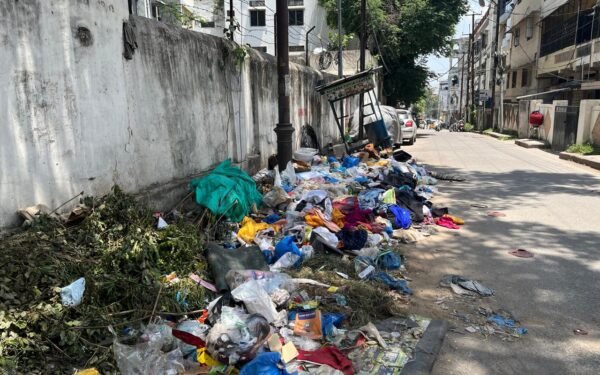 Garbage Heaps Turning into Common Sight in Hyderabad, Posing Health and Traffic Risks