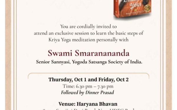 Finding Inner Stability Amid Uncertainty: Kriya Yoga Talk & Guidance in Hyderabad