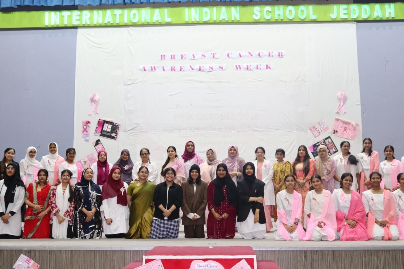 Breast Cancer Awareness Program Held at Jeddah IISJ by IDMF Ladies Wing.