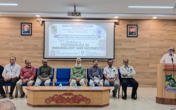 Jamal Vaccine Research Centre organised two-day workshop on “Techniques in Immunology and Vaccines” on 15 and 16 October 2026 on the college campus.