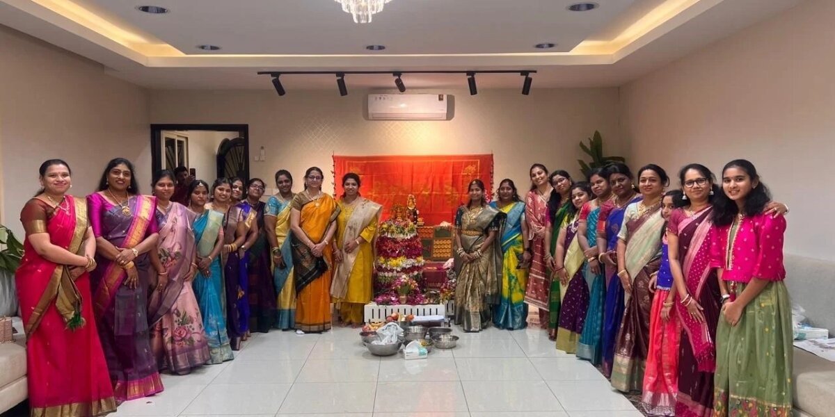 Telangana’s Iconic Bathukamma Festival Celebrated in Abha, Saudi Arabia, by SATA Community.